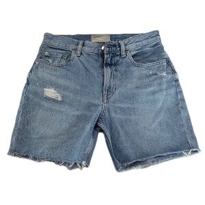 Everlane shorts 25 light blue distressed denim